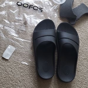 Oofos oooah sport slide M-12 W-14 black matte